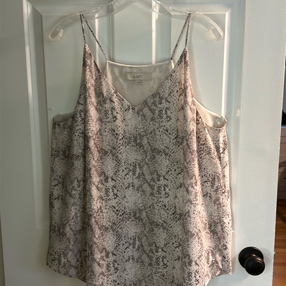 Loft Lavender & Gray v-neck camisole